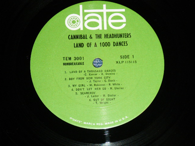 画像: CANNIBAL & The HEADHUNTERS - LAND OF 1000 DANCES ( 60'S AMERICAN GARAGE ) - MAKE A JOYFUL NOISE WITH DRUM AND GUITARS ( Ex/Ex Looks:VG+++) / 1966 US AMERICA ORIGINAL  MONO  Used  LP