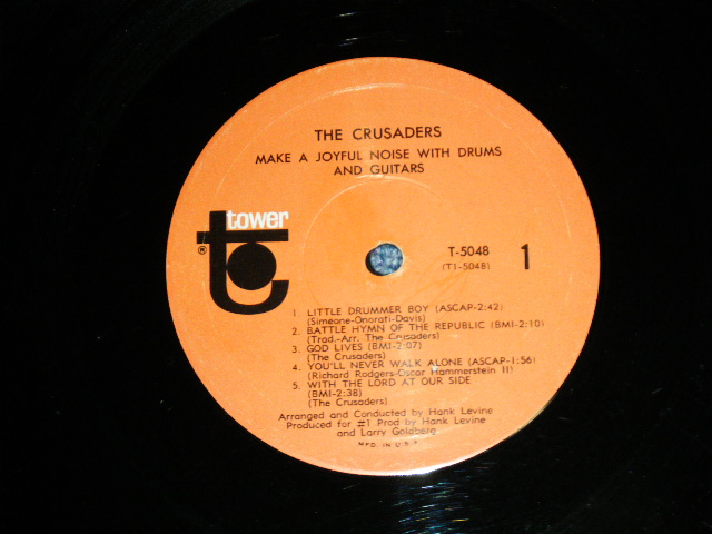 画像: The CRUSADERS ( 60'S AMERICAN GARAGE ) - MAKE A JOYFUL NOISE WITH DRUM AND GUITARS ( Ex/Ex Looks:VG+++) / 1966 US AMERICA ORIGINAL  MONO  Used  LP