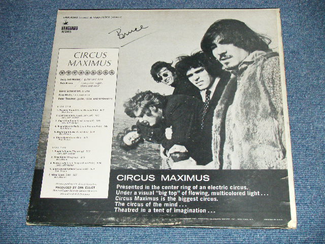 画像: CIRCUS MAXIMUS ( With JERRY JEFF WALKER)- CIRCUS MAXIMUS( FOLK PSYCHE : Produced by DAN ELLIOT )   ( Ex+/Ex+++) / 1967 US AMERICA ORIGINAL  STEREO   Used  LP