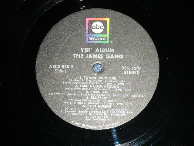 画像: JAMES GANG ( with JOE WALSH ) - YER' ALBUM (  Ex++/Ex+++) / 1970 US AMERICA ORIGINAL Used LP 