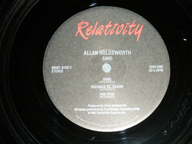 画像: ALLAN HOLDSWARTH - SAND ( MINT/MINT  ) /  1987 US AMERICA ORIGINAL Used  LP 