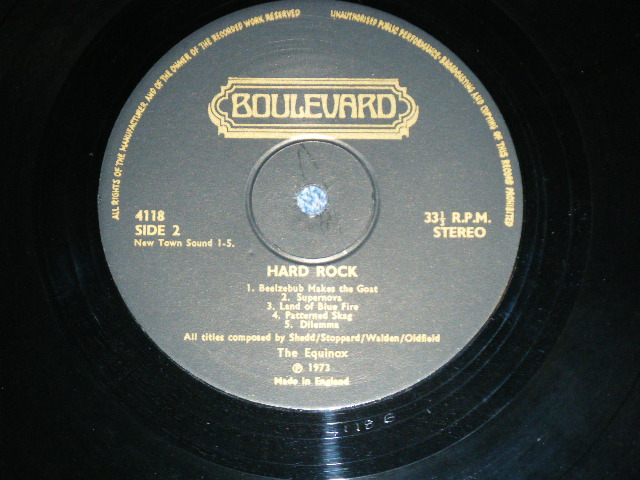 画像: The EQUINOX ( With FEMALE Singer ) - HARD ROCK ( PSYCHE GARAGE : Ex++/Ex+++) / 1973 UK ENGLAND ORIGINAL  Used  LP