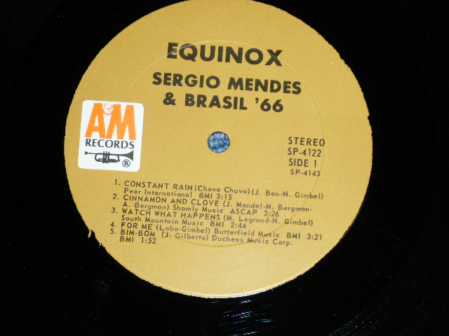 画像: SERGIO MENDES & BRASIL '66 - EQUINOX ( Ex++/Ex++) / 1966 US AMERICA Original Stereo "BROWN LABEL" Used LP 