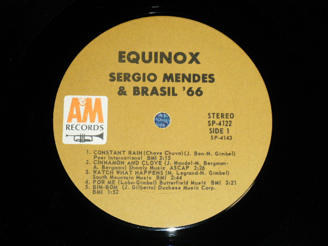画像: SERGIO MENDES & BRASIL '66 - EQUINOX ( Ex+++/Ex+++) / 1966 US AMERICA Original Stereo "BROWN LABEL" Used LP 