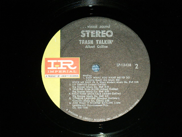 画像: ALBERT COLLINS - TRASH TALKIN' ( Ex+/MINT- ) / 1969 US AMERICA ORIGINAL Used LP 