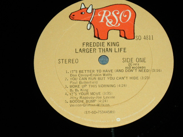 画像: FREDDIE KING - LARGER THAN LIFE / 1975 US AMERICA ORIGINAL Used LP 