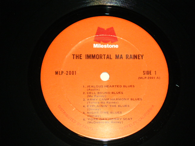 画像: MA RAINEY - THE IMMORTAL MA RAINEY / 1967 US AMERICA ORIGINAL Used LP