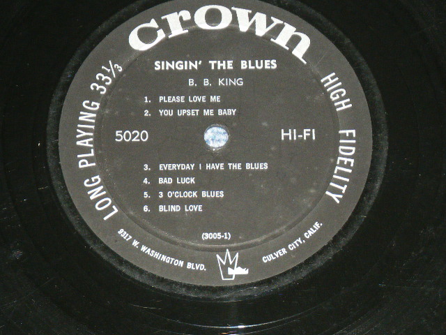 画像: B.B. KING - SINGIN' THE BLUES / 1957 US AMERICA ORIGINAL Used LP 