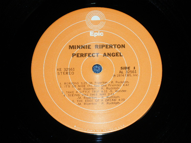 画像: MINNIE RIPERTON - PERFECT ANGEL ( Ex++/Ex+++)  / 1974  US AMERICA  ORIGINAL Used  LP   