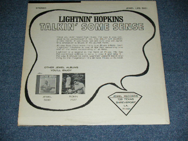 画像: LIGHTNIN' HOPKINS - TALKIN' SOME SENSE ( Ex+/Ex++ ) / 1965 US ORIGINAL STEREO Used LP 