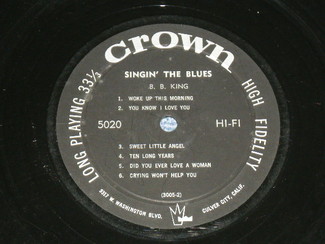 画像: B.B. KING - SINGIN' THE BLUES / 1957 US AMERICA ORIGINAL Used LP 