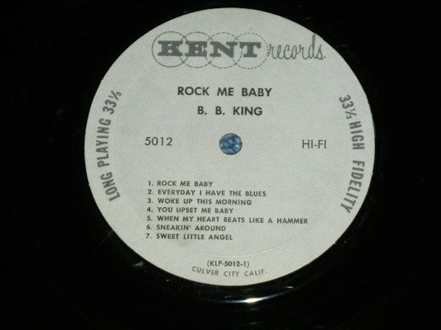 画像:  B.B. KING - ROCK ME BABY: 14 GREAT HITS / 1960's?? US AMERICA ORIGINAL Used LP  