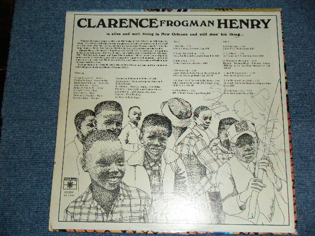 画像: CLARENCE "FROGMAN" HENRY - 15 ALIVE AND WELL LIVING in NEW ORLEANS and Still DOIN' HIS THING... ( With AUTOGRAPHED SIGNED ) / 1969 US OIGINAL Used LP 