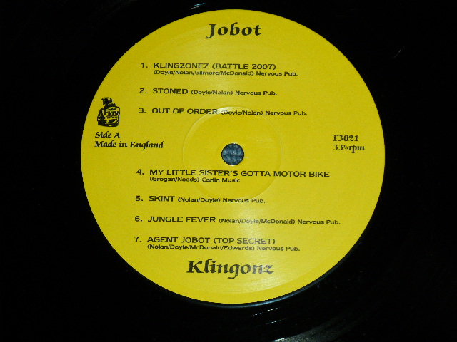 画像: KLINGONZ - JOBOT( MINT-/MINT-) /  1990's  UK ENGLAND ORIGINAL "DEMO PROMO ?" Used 10" LP 