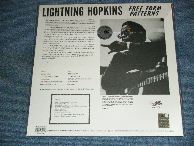 画像: LIGHTNIN' HOPKINS - FREE FROM PATTERNS / 2002 ITALY Reissue 180 Gram Heavy Weight Brand New Sealed LP  
