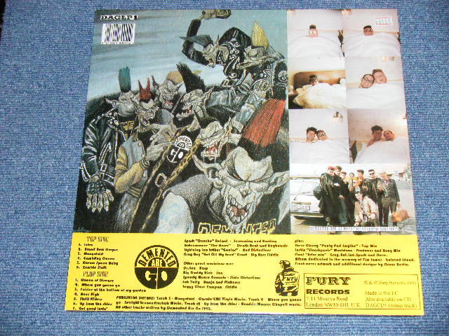 画像: DEMENTED ARE GO - TANGENITAL MADNESS ( Ex+++/MINT-) /  1993 UK ENGLAND ORIGINAL "PINK WAX Vinyl" Used  LP 