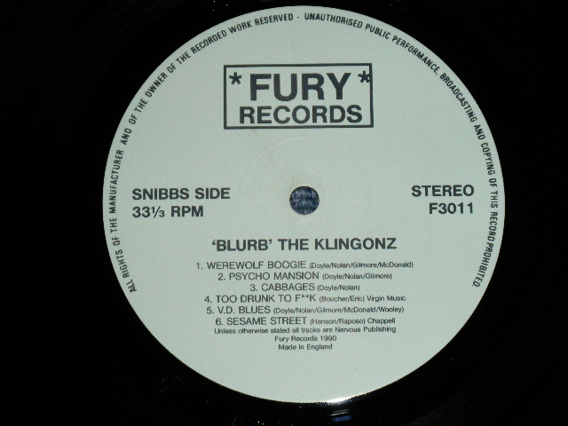KLINGONZ   Blurb    LPレコード盤