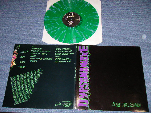 画像1: DYPSUMANIAXE ( GIRL PSYCHOBILLY ) - ONE TOO MANY  / 1992 GERMAN GERMANY  ORIGINAL "GREEN MARBLE WAX Vinyl ) Used LP 