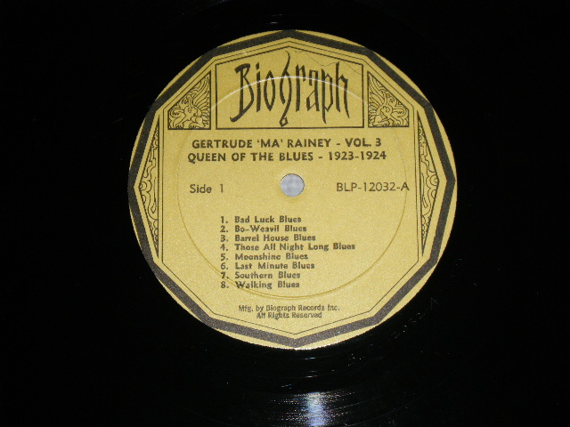 画像: GERTRUDE "MA" RAINEY - QUEEN OF THE BLUES 1923-24 / 1970's US ORIGINAL Used LP 