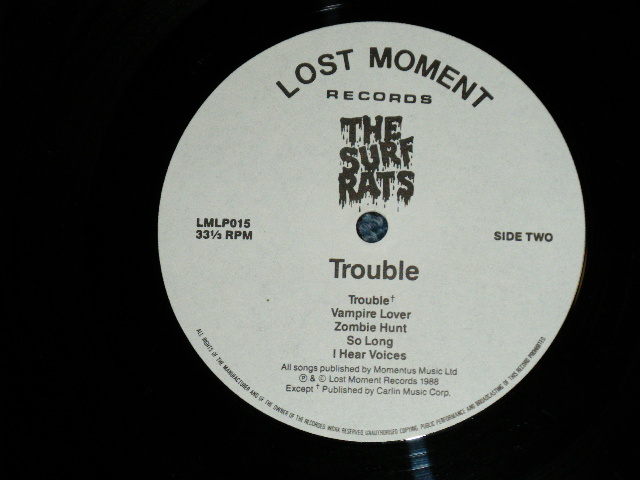 画像: The SURF RATS - TROUBLE  ( MINT-/MINT-)   / 1988  ORIGINAL Used LP 