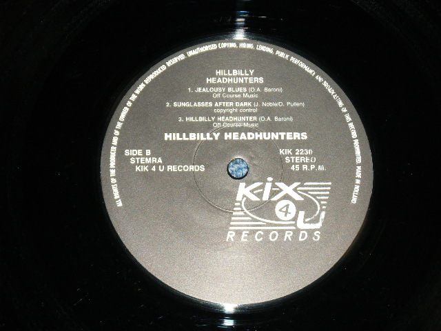 画像: HILLBILLY HEADHUNTERS -  HILLBILLY HEADHUNTERS ( 6 Tracks 12" EP : Ex+++/MINT- ) / HOLLAND ORIGINAL  Used  6 Tracks 12" EP 