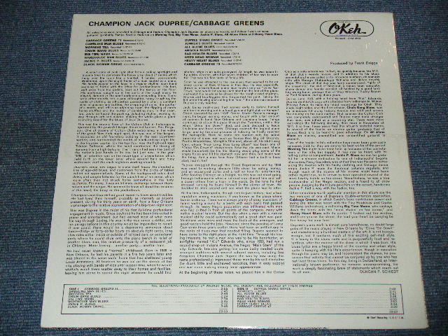 画像: CHAMPION JACK DUPREE - CABBAGE GREENS / US Reissue Limited Sealed LP 