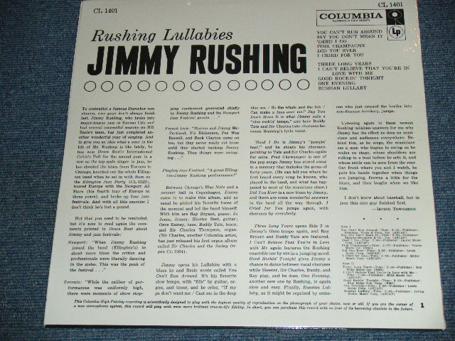 画像: JIMMY RUSHING - RUSHING LULLABIES / US Reissue Limited Regular Weight Sealed LP 