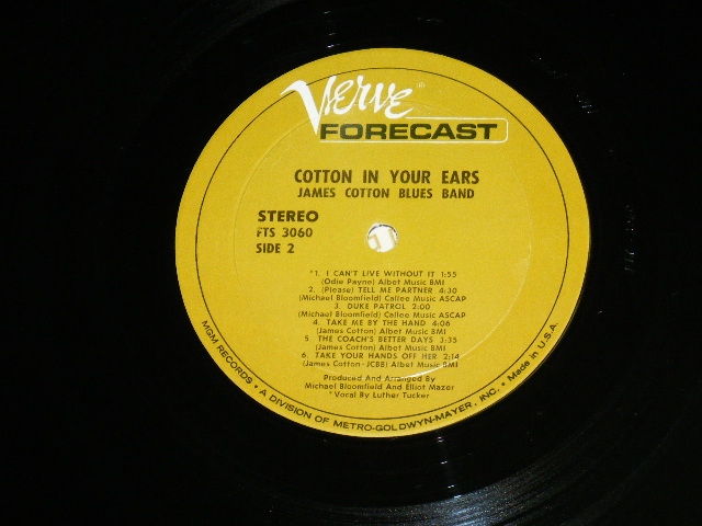 画像: JAMES COTTON BLUES BAND - COTTON IN YOIUR EARS ( 1st ) / 1967 US ORIGINAL Staereo LP 