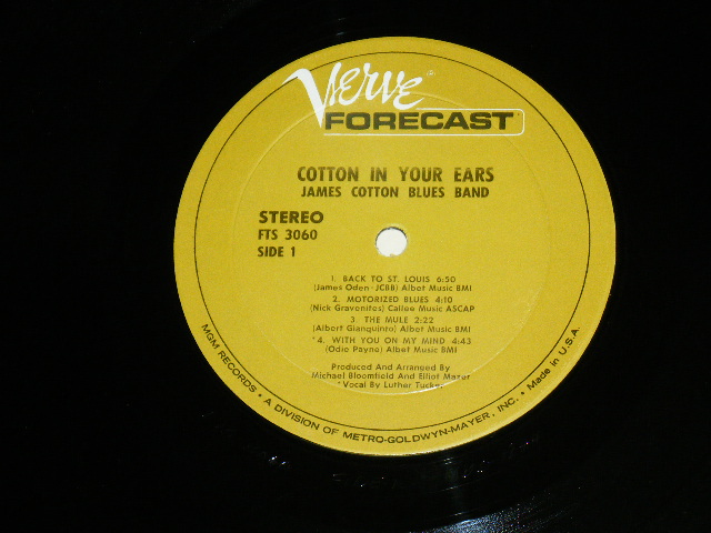 画像: JAMES COTTON BLUES BAND - COTTON IN YOIUR EARS ( 1st ) / 1967 US ORIGINAL Staereo LP 