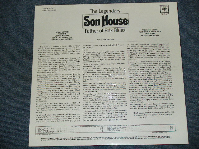 画像: SON HOUSE -   THE LEGENDARY SON HOUSE  FATHER OF FOLK BLUES ( SEALED) / US AMERICA Reissue MONO "180 gram Heavy Weight" "Brand New Sealed" LP 