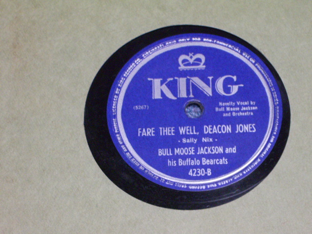 画像: BULL MOOSE JACKSON - I CAN'T GO ON WITHOUT YOU / 1951 US ORIGINAL 78rpm SP 