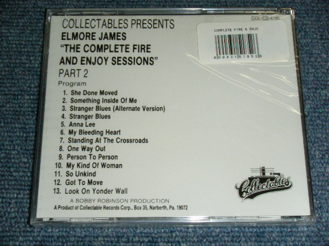 画像: ELMORE JAMES - THE COMPLETE FIRE AND ENJOY SESSIONS PART 2 / 1991 US AMERICA Brand New SEALED CD  
