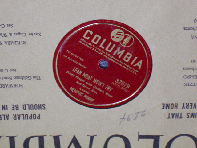 画像1: MEMPHIS MINNUE - LEARNMEAT WON'T FRY / 1940s US ORIGINAL 78rpm SP 