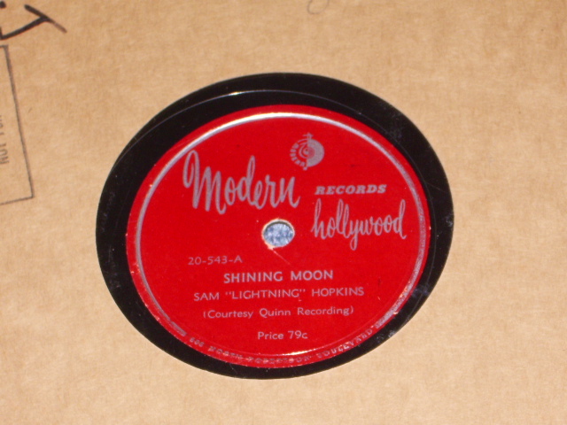 画像1: SAM "LIGHTNING" HOPKINS - SHINING MOON /1940s ???? US ORIGINAL 78rpm SP 