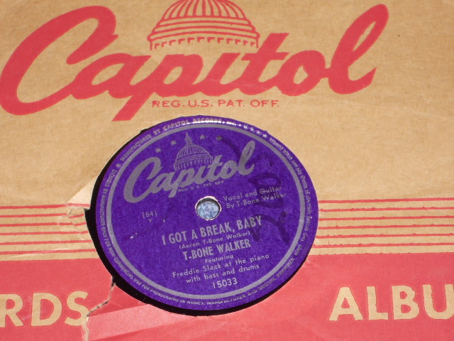 画像: T-BONE WALKER - I GOT A BREAK BABY / 1940s US ORIGINAL 78rpm SP 