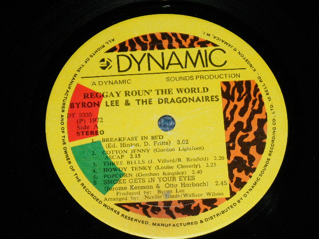 画像: BYRON LEE & THE DRAGONAIRES - REGGAE ROUN' THE WORLD / 1972 JAMAICA ORIGINAL Used LP  