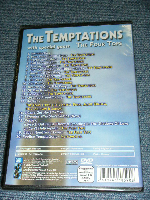画像: THE TEMPTATIONS - THE TEMPTATIONS / 2005 US Code 0 REGION FREE Brand New SEALED DVD