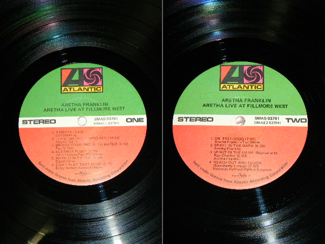 画像: ARETHA FRANKLIN ( With KING CURTIS, RAY CHARLES ) - LIVE AT FILLMORE WEST / 1971 US ORIGINAL "CAPITOL RECORDS CLUB Released " Used LP 