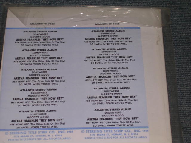 画像: ARETHA FRANKLIN - HEY NOW HEY / 1973 US ORIGINAL BRAND NEW 7"EP With Picture Sleeve & JUKE BOX STRIP  