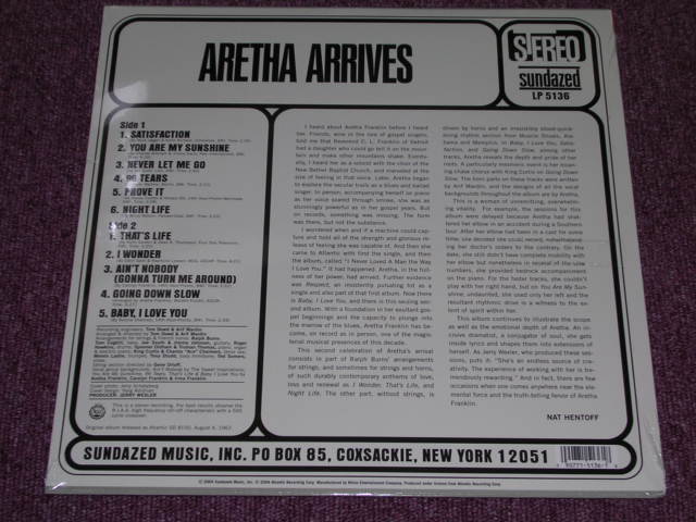 画像: ARETHA FRANKLIN - ARETHA ARRIVES / US 180gram SEALED LP  