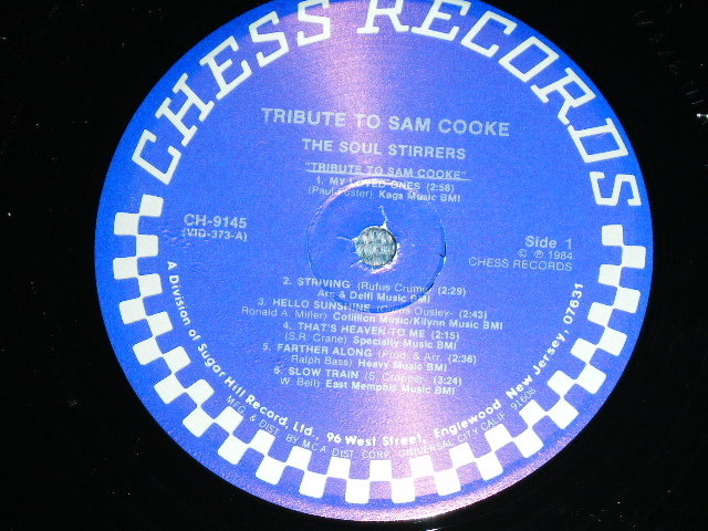 画像: The SOUL STIRRERS - TRIBUTE TO SAM COOKE ( Ex++/MINT- ) / 1984 US AMERICA Used LP  