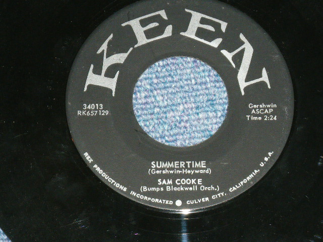 画像: SAM COOKE - YOU SEND ME : SUMMERTIME / 1957 US AMERICA ORIGINAL Used 7"SINGLE  