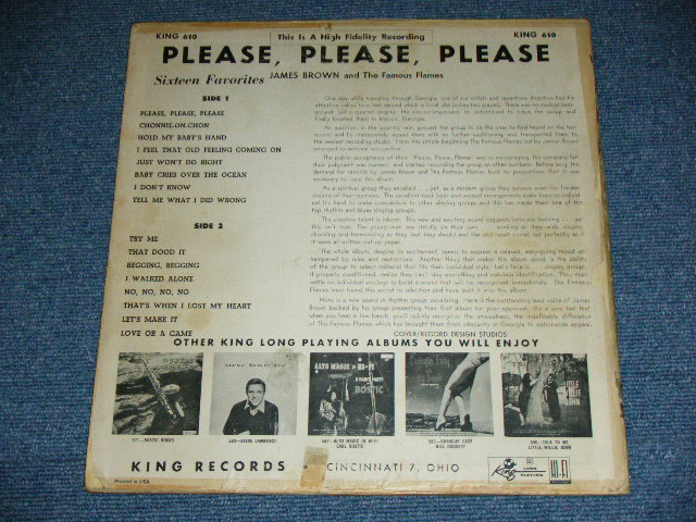 画像: JAMES BROWN - PLEASE PLEASE PLEASE ( ORIGINAL 1st Press "WOMAN'S and MAN'S LEGS" COVER,"KING" on Label's TWO INCHES WIDE ) / 1958 US ORIGINAL 1st PRESS MONO Used LP  