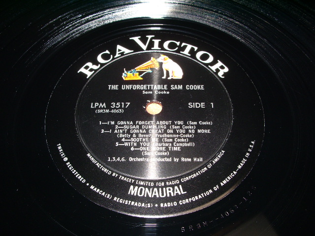 画像: SAM COOKE - THE UNFORGETTABLE / 1966 US ORIGINAL "SAMPLE STAMP "MONO LP 