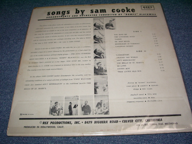 画像: SAM COOKE - SAM COOKE ( Debut Album ) / 1958 US ORIGINAL MONO LP  