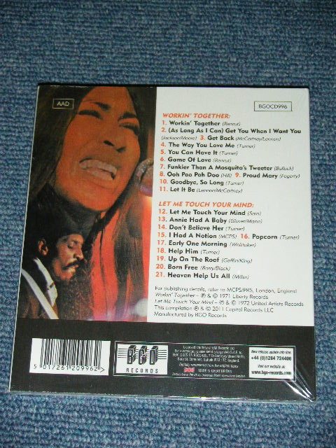 画像: IKE & TINA TURNER - WORKING TOGETHER + LET ME TOUCH YOUR MIND ( 2 in 1 ) / 2011 UK Brand New Sealed CD 