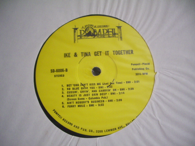 画像: IKE & TINA TURNER - GET IT TOGETHER / 1969 US ORIGINAL LP  