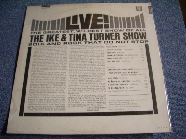 画像: IKE & TINA  TURNER - THE IKE & TINA  TURNER REVUE SHOW LIVE / 1965 US ORIGINAL STEREO LP  