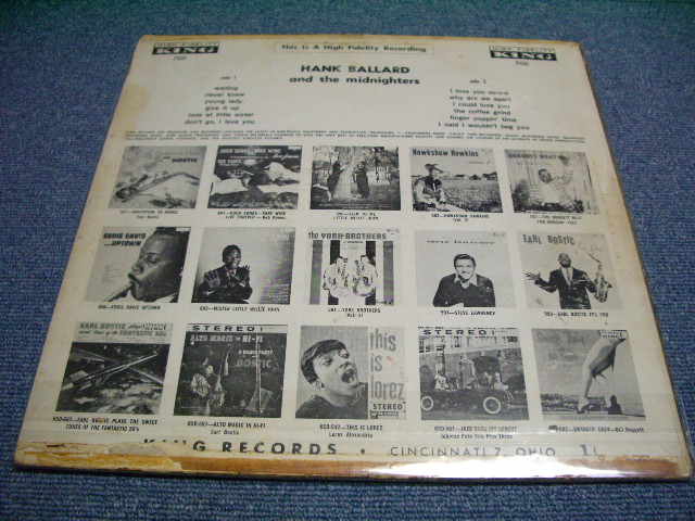画像: HANK BALLARD & THE MIDNIGHTERS - MR.RHYTHM & BLUES / 1960 MONO US ORIGINAL LP  
