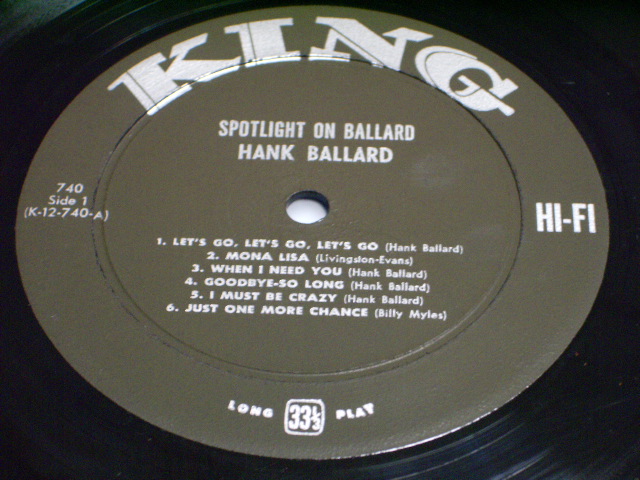 画像: HANK BALLARD & THE MIDNIGHTERS - SPOTLIGHT ON / 1961 MONO US ORIGINAL 
